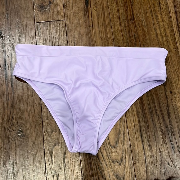 Juniors' Plus Size Hipster Bikini Bottom - Xhilaration™ Lavender - Picture 1 of 5